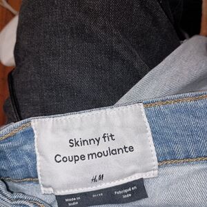H&m skinny jeans slight rips in them